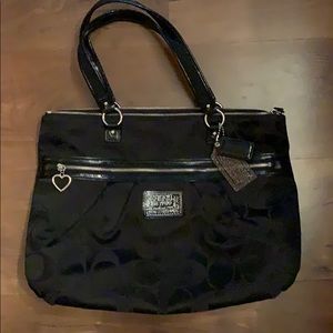 Black Coach Tote Bag